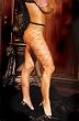Seamless Lycra Big Diamond Net Sexy Pantyhose Regular Black One Size