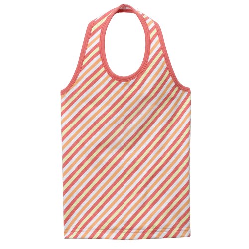 Girls' Circo  Striped Halter Top - Orange