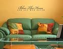 BLESS THIS HOME AND ALL WHO ENTER Vinyl wall lettering quotes and sayings home art decor decal