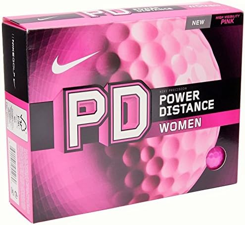 Nike Women's Power Distance Golf Balls Breast Cancer Awareness Pink Golf Balls 1 Dozen