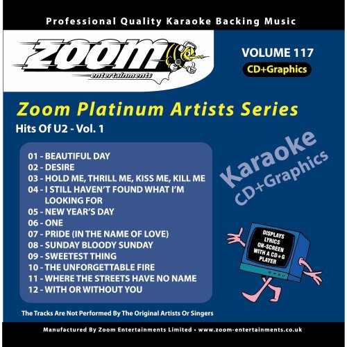 CD-Charts  Music : Zoom Karaoke CD+G - Platinum Artists 117: U2