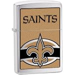 Zippo NFL Saints Lighter (Silver, 5 1/2 x 3 1/2 cm)