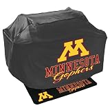 Mr. Bar B Q NCAA Grill Cover and Grill Mat Set, University of Minnesota Gophers