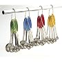 Endurance Splash Measuring Spoons - Blue Inlay (Blue) (1.5"H x 1.5"W x 6"D)