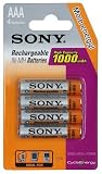 Sony Nickel Metallhydrid Akkus 4er Pack Micro Ni MH 1,2 V 1000 mAh kaufen