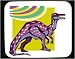 Mouse Pad with dinosaur, long, color, prehistoric, animal, tail
