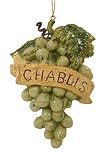 Vintage Tuscan Chablis Wine Grapes Cluster Christmas Ornament
