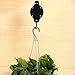 Petamo Retractable Hanging Flower Plant Basket Hook Hanger for Bird Feeder