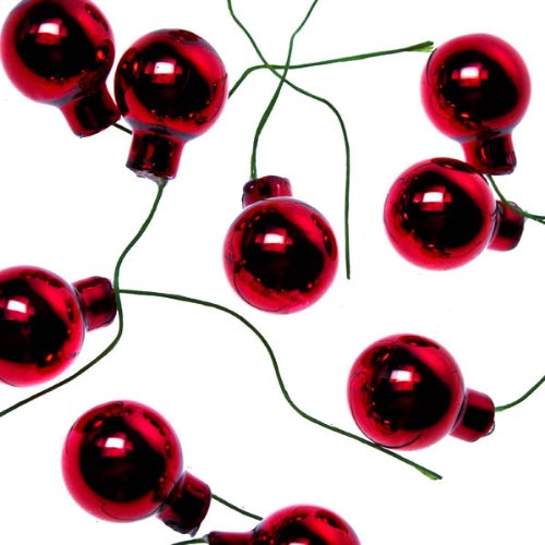 Christmas Red Glass Baubles