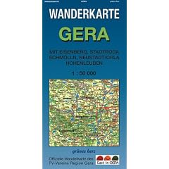 Wanderkarte Gera