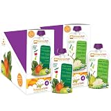 Happy Tot Organic Variety Pack Pouches, Spinach Mango Pear and Green Bean Pear Pea, 4.22 Ounce (Pack of 16)