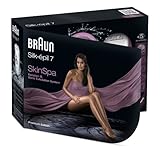 Braun Silk-épil 7 7961 - Depiladora con cabezal exfoliante Skin Spa resistente al agua (incluye 6 accesorios)