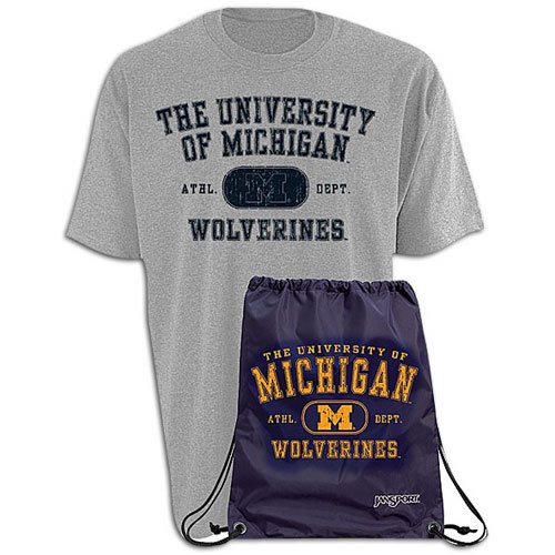 Michigan Jansport Men's NCAA Bag a Tee