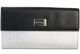 BVLGARI　ブルガリ MILLERIGHE（ミレリゲ） 長札Wホック財布 28367 SILVER 【NB】