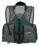 Stearns  Comfort Series Collar Angler Vest, FOREST GREEN