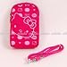 Hello Kitty Coin Purse Key Holder w/ Strap Rose