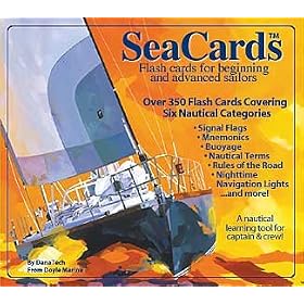 Sea Cards - New Certification Edition: Learn & Review Your Sailing Knowledge with 450+ Color-Coded Nautical Flash Cards (All skill levels, beginning to advanced) Free upgrade offer!