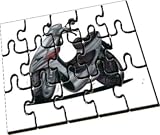 Personalised Koolart Peugeot Electric Scooter Wooden A5 Jigsaw