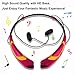 Rymemo 2016 Newest Match Color Universal Wireless Bluetooth 4.1 Music Earphones Stereo Headphones Sports/running Magnetic Headset Earbuds for Iphone Samsung Lg, Gold-magenta