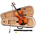 Musical Instruments : Natural 4/4 Violin with Bow, Free Case, and Accessories