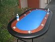 New Blue Race Track Texas Hold'em Poker Table, Tables