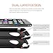 iPhone 6 case, Slicoo Dual-Layer TPU Rubber Protective Carrying Cover Case for iPhone 6 (4.7 inch) (Black)