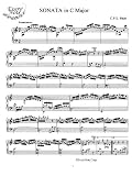 Bach C.P.E. Sonata in C Major: Instantly download and print sheet music