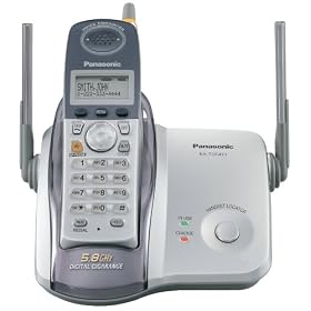 Panasonic KX-TG5421S 5.8 GHz DSS Cordless Phone with Caller ID by Panasonic