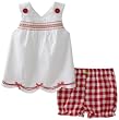 Hartstrings Baby-Girls Newborn Cotton Poplin Top And Seersucker Short Set