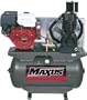 Maxus EX8006 13 Horsepower 30 Gallon Oiled Single Hot Dog Gas Compressor with Electric Start