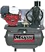 Maxus EX8006 13 Horsepower 30 Gallon Oiled Single Hot Dog Gas Compressor with Electric Start