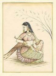 Modern Art Miniatures India Folk Paintings Drawings & Water Color on Paper Procession 8 x 5.75 inches