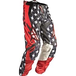 Fly Racing Kinetic Men's Off-Road Motorcycle Pants - Red/Grey