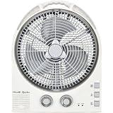 最終処分セール 充電式サーキュレーター 扇風機 ラジオ＆LEDライト付き 12インチ大型ファン扇風機 大型扇風機