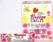 Stevita Co. BREEZE Singles Strawberry Stevia Stick packs Drink Mix 15 Sticks per box