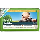 Seventh Generation Free and Clear Sensitive Skin Baby Diapers with Animal Prints, Size 1, 160 Count, (Pack of 4)