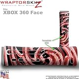 Alecias Swirl 02 Red Skin by WraptorSkinz TM fits Original XBOX 360 Factory Faceplates