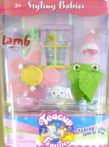Teacup Families Styling Babies Wooly Lamb Playset