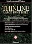 NIV Thinline Bible, Large Print