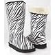 Zebra Suede Fleece Shearling Winter Boots Women---Vegan Friendly! Vida