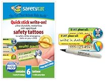 SafetyTat Child ID Tattoos (Multi-Design 6pk)
From SafetyTat LLC
