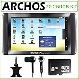 Archos 70 - 250 GB Internet Tablet (Black) + Accessory Kit