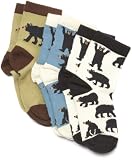 Hatley Boys 2-7 Black Bears Three Pairs Aop Socks