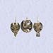 Christmas ornaments Gothic Dragons Holiday new (set 3)