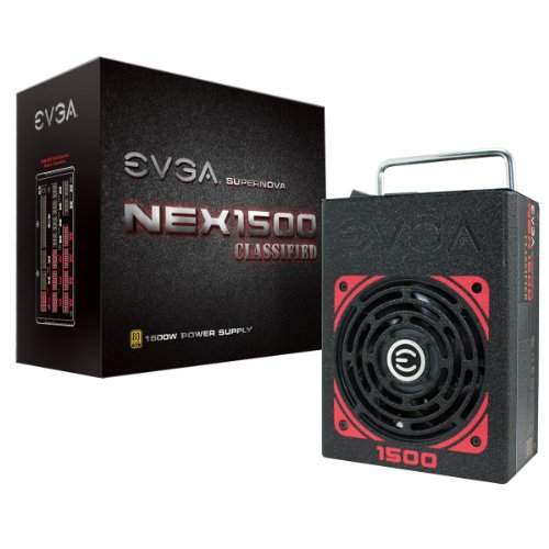 EVGA SuperNOVA NEX1500 Classified 1500W Modular, 80Plus Gold, SLI, Crossfire, Power Supply (120-PG-1500-XR) On Sale