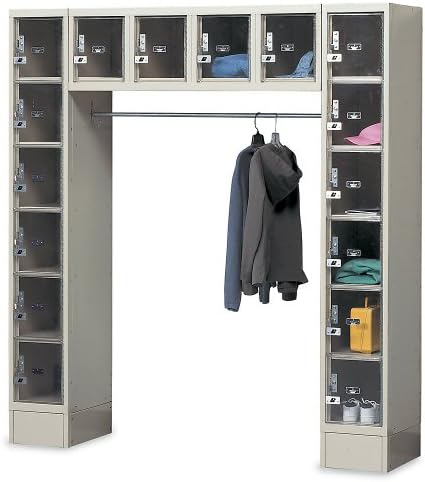 HALLOWELL Safety-View Plus 16-Person Locker - 12x18x12" Openings - Unassembled