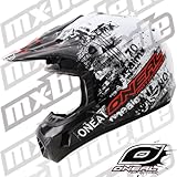 O'neal 312 Toxic Motocross Enduro MTB Helm schwarz/weiss 2012 Oneal