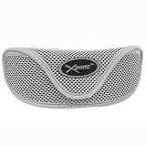 SILVERY GRAY MESH FIRM BELT HOOP EYEGLASS CASE