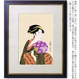 『団扇をもつおひさ』／喜多川歌麿