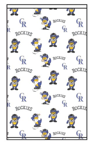 Roller Shades MLB Colorado Rockies Mascot Pattern - White Background 0558_0010